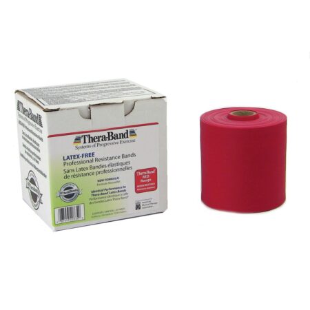 ΛΑΣΤΙΧΑ ΓΥΜΝΑΣΤΙΚΗΣ THERABAND 22m LATEX FREE ΚΟΚΚΙΝΟ/ MEDIUM 50334 - Image 1