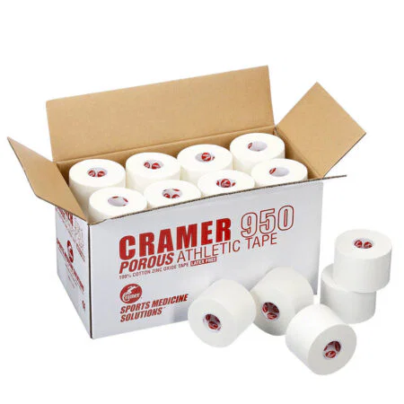 SPORTS TAPE ΑΘΛΗΤΩΝ - ΑΥΤΟΚΟΛΛΗΤΟΣ ΕΠΙΔΕΣΜΟΣ CRAMER  950 - ΛΕΥΚΟ 5CM ΤΕΜΑΧΙΟ482102 Cramer - Image 1