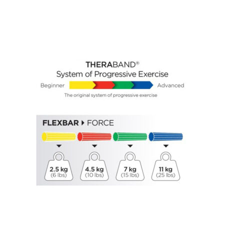 Thera-Band Ελαστική Εύκαμπτη Ράβδος (Flexbar) Μπλε-Δύσκολη12347 Theraband - Image 3