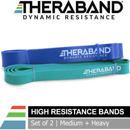 ΣΕΤ ΤΩΝ 2 THERABAND ΛΑΣΤΙΧΑ ΓΥΜΝΑΣΤΙΚΗΣ LOOP POWER BAND (MEDIUM + HEAVY) 11KG+16KG)14952 Theraband - Image 2