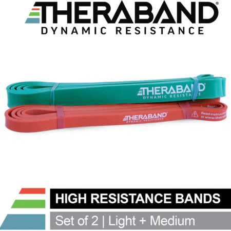 ΣΕΤ ΤΩΝ 2 THERABAND ΛΑΣΤΙΧΑ ΓΥΜΝΑΣΤΙΚΗΣ LOOP POWER BAND (LIGHT + MEDIUM) 7KG+11KG14951 Theraband - Image 2
