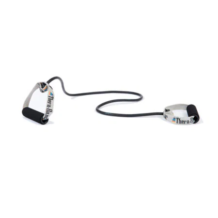 Σωληνωτό Λάστιχο Αντίστασης (Body Trainer Tubes) με Μαλακές Λαβές Μαύρο - Special Σκληρό 21725 Theraband - Image 1