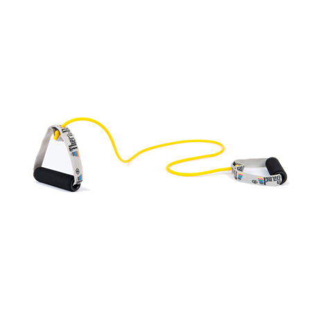 Σωληνωτό Λάστιχο Αντίστασης (Body Trainer Tubes)  Κίτρινο με Μαλακές Λαβές - Μαλακό 21721 Theraband - Image 1