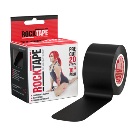 ROCKTAPE KINESIOLOGY TAPE STANDARD PRECUT BLACKRTP21600 - Image 1