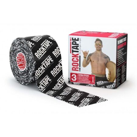 ROCKTAPE KINESIOLOGY TAPE H2O (5 CM. X 5 M.) BLACK LOGORTP21617 - Image 1