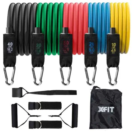 X-FIT GYM RESISTANCE BANDS (5 LEVELS)XF03-003-689 - Image 1