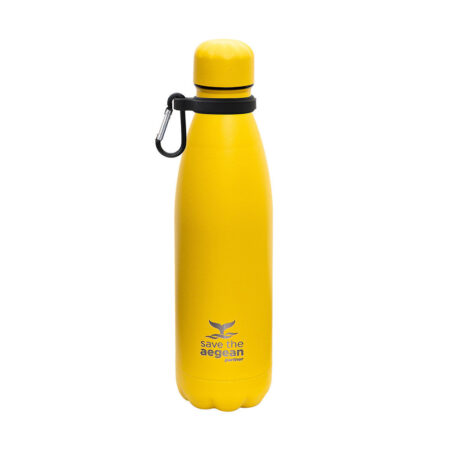 ESTIA ΘΕΡΜΟΣ TRAVEL FLASK SAVE THE AEGEAN 500ml BURNT YELLOWESTIA01-9007 ESTIA - Image 3
