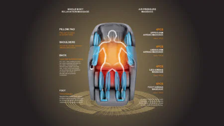 Πολυθρόνα μασάζ Life Care by i-Rest SL-A307-8 (Καφέ) - Image 6