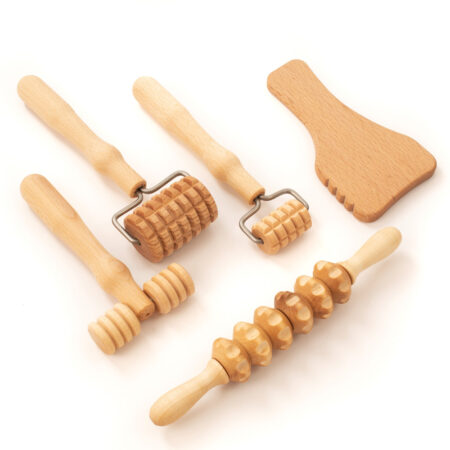 ΞΥΛΙΝΑ ΕΡΓΑΛΕΙΑ ΜΑΣΑΖ ΓΙΑ ΠΡΟΣΩΠΟ ΣΕΤMTi0919 MADEROTHERAPY - Image 1