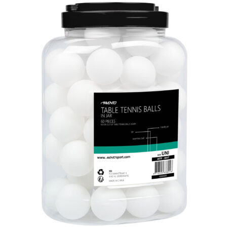 Avento Μπαλάκια Ping Pong Λευκά (60 τεμάχια) - Image 1