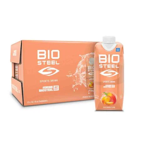 BIOSTEEL SPORTS DRINK / ΜΑΝΓΚΟ ΡΟΔΑΚΙΝΟ - 12 ΤΕΜΑΧΙΑBSSDPEA BIOSTEEL - Image 1