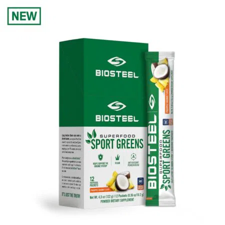 BIOSTEEL SPORT GREENS / ΑΝΑΝΑΣ ΚΑΡΥΔΑ - 122G 12 ΜΕΡΙΔΕΣBSSGPC12 BIOSTEEL - Image 1