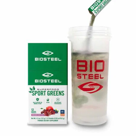BIOSTEEL SPORT GREENS / ΜΟΥΡΟ ΡΟΔΙ - 122G 12 ΜΕΡΙΔΕΣBSSGPΒ12 BIOSTEEL - Image 2