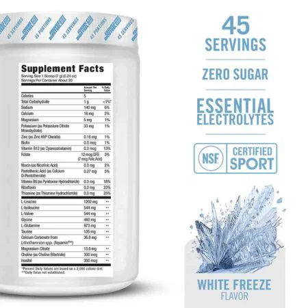 BIOSTEEL HYDRATION MIX / WHITE FREEZE- 45 ΜΕΡΙΔΕΣBSWHI45 BIOSTEEL - Image 2