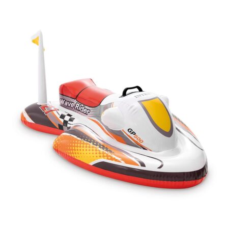 INTEX WAVE RIDER ΠΑΙΔΙΚΟ ΦΟΥΣΚΩΤΟ RIDE ON ΘΑΛΑΣΣΗΣ JET SKI ΜΕ ΧΕΙΡΟΛΑΒΕΣ ΣΕ ΜΠΛΕ ΧΡΩΜΑIN57520 Intex - Image 3