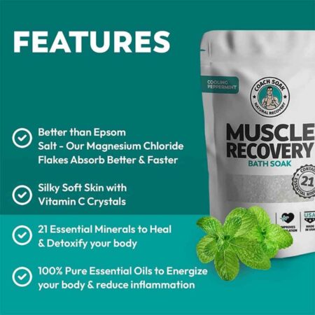 COACH SOAK MUSCLE RECOVERY BATH SOAK 1.36KG COOLING PEPPERMINTCSK/56157 Coach Soak - Image 3
