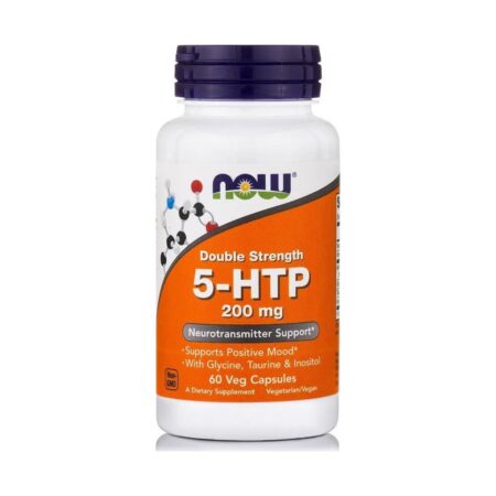 NOW FOODS 5-HTP DOUBLE STRENGTH 200MG 60 ΦΥΤΙΚΕΣ ΚΑΨΟΥΛΕΣNF0108 NOW FOODS - Image 1
