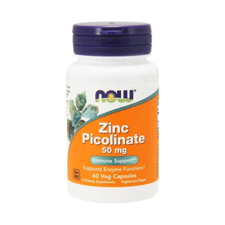 NOW FOODS ZINC PICOLINATE 50MG 60 ΦΥΤΙΚΕΣ ΚΑΨΟΥΛΕΣNF1550 NOW FOODS - Image 1