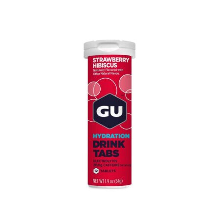 GU HYDRATION DRINK 12 TABLETS 56G STRAWBERRY HIBISCUSGU002-4916 GU - Image 1