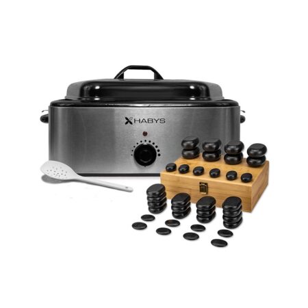 HABYS ΕΠΑΓΓΕΛΜΑΤΙΚΟΣ ΑΝΑΛΟΓΙΚΟΣ ΘΕΡΜΑΝΤΗΡΑΣ ΠΕΤΡΩΝ 17L ΜΕ 36 ΠΕΤΡΕΣHABSTHEAT17L Habys - Image 1