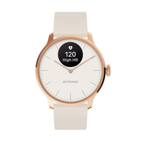 WITHINGS SCANWATCH LIGHT 37MM ΑΣΠΡΟ ΚΑΙ ROSE GOLDWI3700546708329 Withings - Image 1