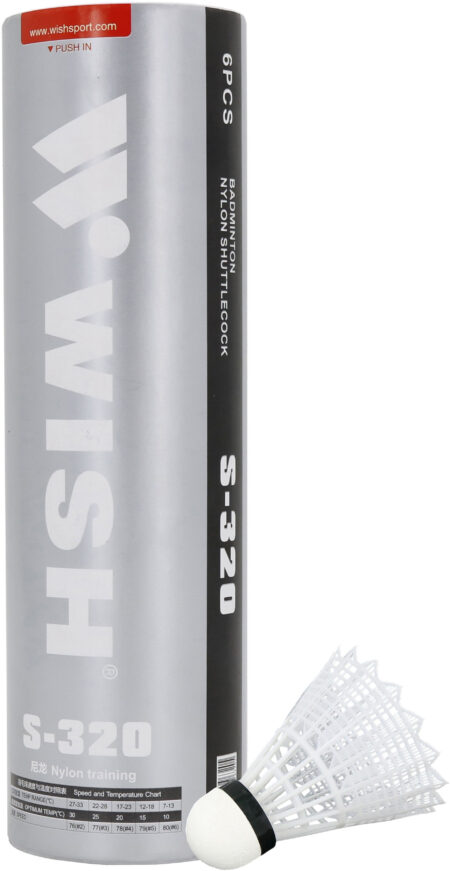 Μπαλάκια Μπάντμιντον Νάιλον (6 τμχ.) - Image 1