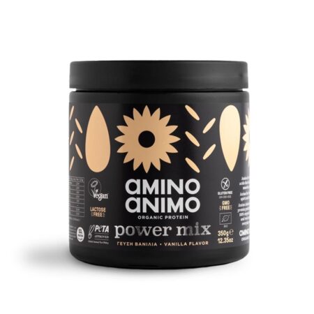 AMINO ANIMO ΣΚΟΝΗ ΠΡΩΤΕΪΝΗΣ POWER MIX VANILLA 350GAMAN0009 Amino Animo - Image 2