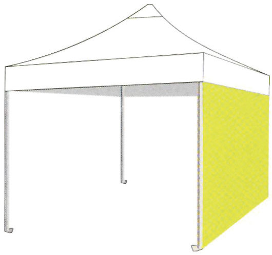 Τοίχος Πλαϊνός για Επαγγελματικό Gazebo