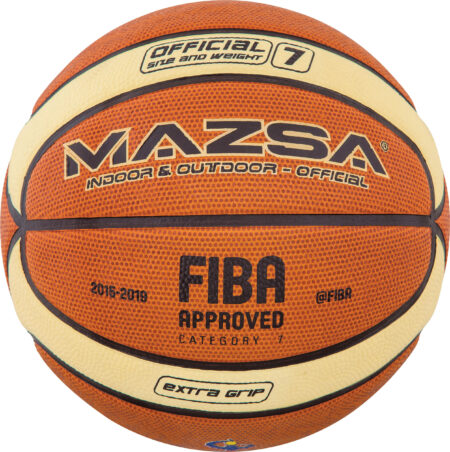 Μπάλα Basket MAZSA 0BB-41510 No. 7 FIBA Approved - Image 4