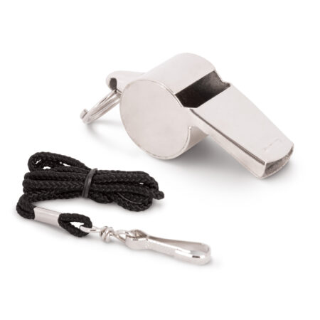 Σφυρίχτρα απλή μεταλλική με κορδόνι - Image 7