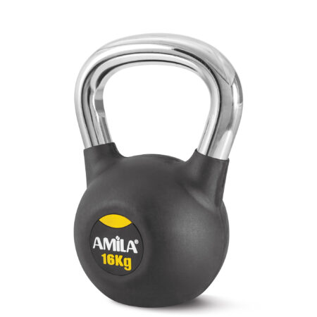 AMILA Kettlebell Rubber Cover Cr Handle 16Kg - Image 7