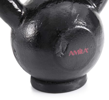 AMILA Kettlebell Cast Iron Rubber Base 10Kg - Image 8