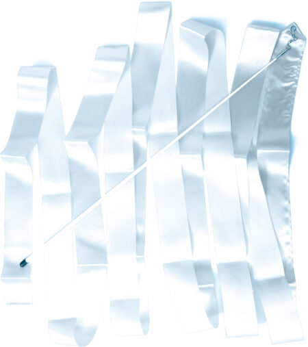 Κορδέλα Ρυθμικής Γυμναστικής 5m, Άσπρη - Image 3