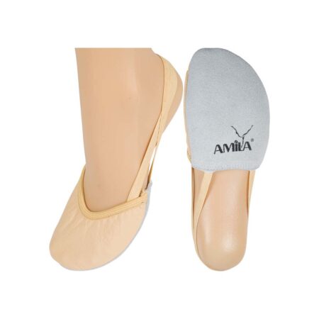 Παπούτσια Ρυθμικής Γυμναστικής Μύτης Δερμάτινα Μπεζ, Νο29 - Image 4