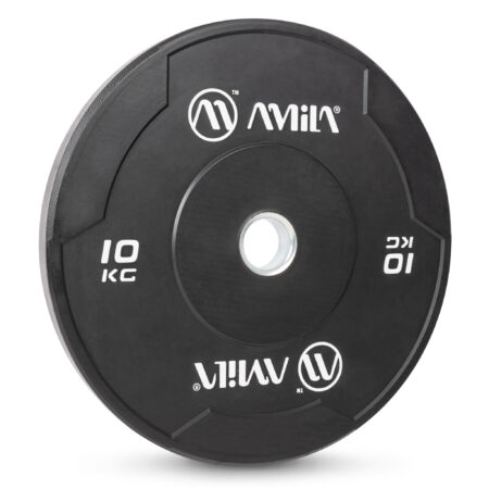 Δίσκος AMILA Black W Bumper Slim 50mm 10Kg - Image 14