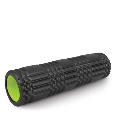 AMILA Foam Roller Plexus 45 Φ14x45cm Μαύρο/Λάιμ - Image 3