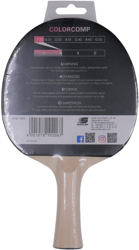 Ρακέτα Ping Pong Sunflex Color Comp P25 - Image 12