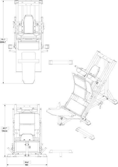 Πρέσα Ποδιών Bodycraft F-660 - Image 28