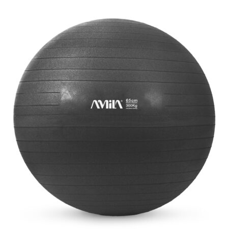 Μπάλα Γυμναστικής AMILA GYMBALL 65cm Μαύρη Bulk - Image 11