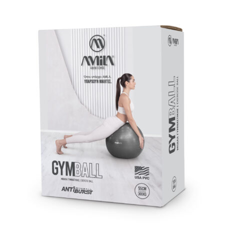 Μπάλα γυμναστικής AMILA GYMBALL 75cm Γκρι - Image 15