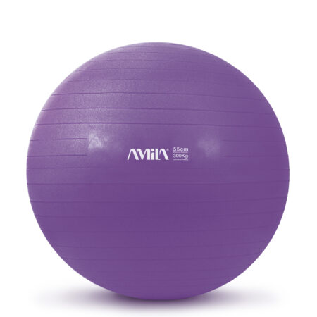 GymBall 55 cm Μώβ Bulk - Image 5