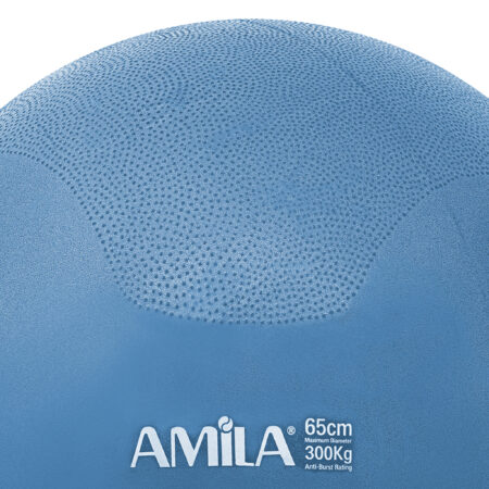 Μπάλα γυμναστικής AMILA GYMBALL 65cm Μπλε με Βάρος στην Βάση - Image 10