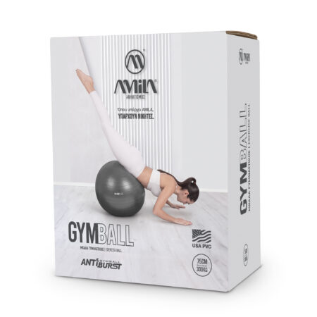 Μπάλα γυμναστικής AMILA GYMBALL 75cm Γκρι - Image 18