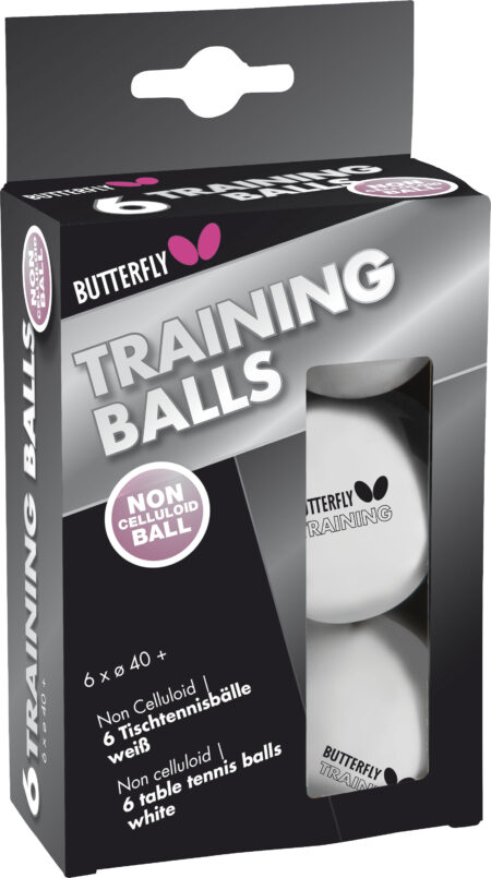 Μπαλάκια Ping Pong Butterfly Training 40+ 6 Τεμάχια Λευκά - Image 7
