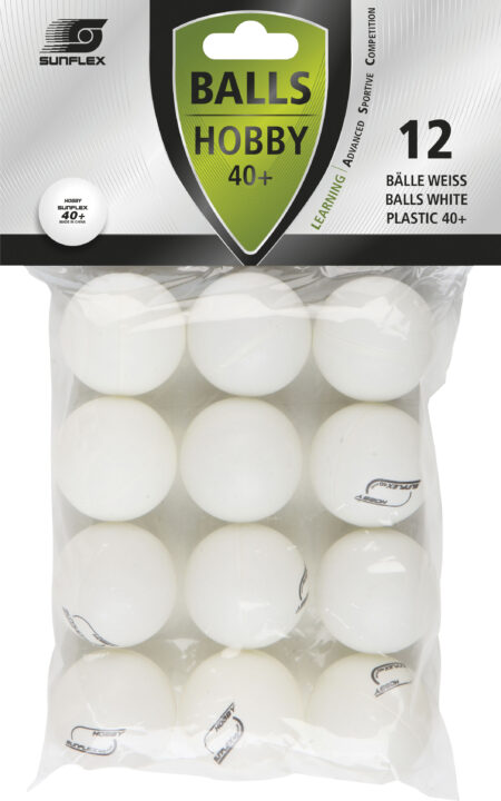 Μπαλάκια Ping Pong Sunflex Hobby PVC 12 Τεμάχια - Image 7