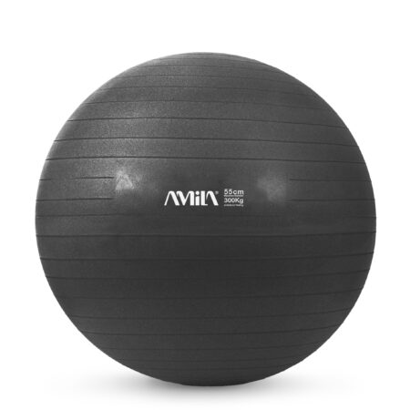 Μπάλα Γυμναστικής AMILA GYMBALL 55cm Μαύρη Bulk - Image 17