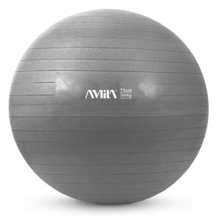 Μπάλα Γυμναστικής AMILA GYMBALL 75cm Γκρι Bulk - Image 15