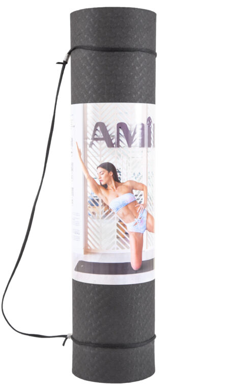 Στρώμα Yoga 8mm TPE Μαύρο/Γκρι - Image 40