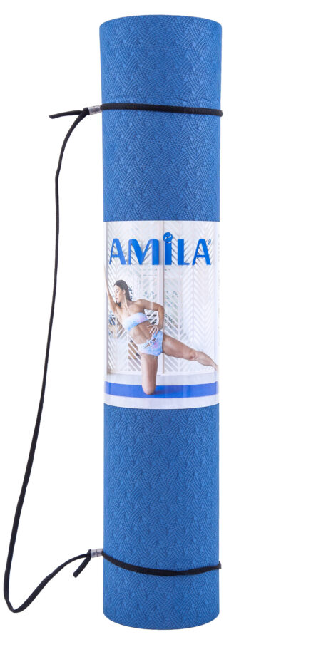 Στρώμα Yoga 6mm TPE Μπλε/Γαλάζιο - Image 45