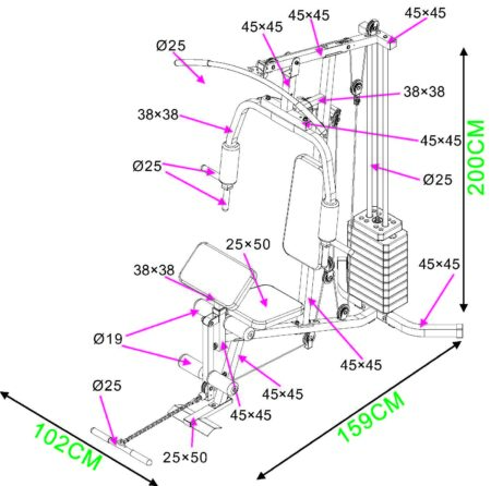 Πολυόργανο Γυμναστικής AMILA HG250 - Image 44